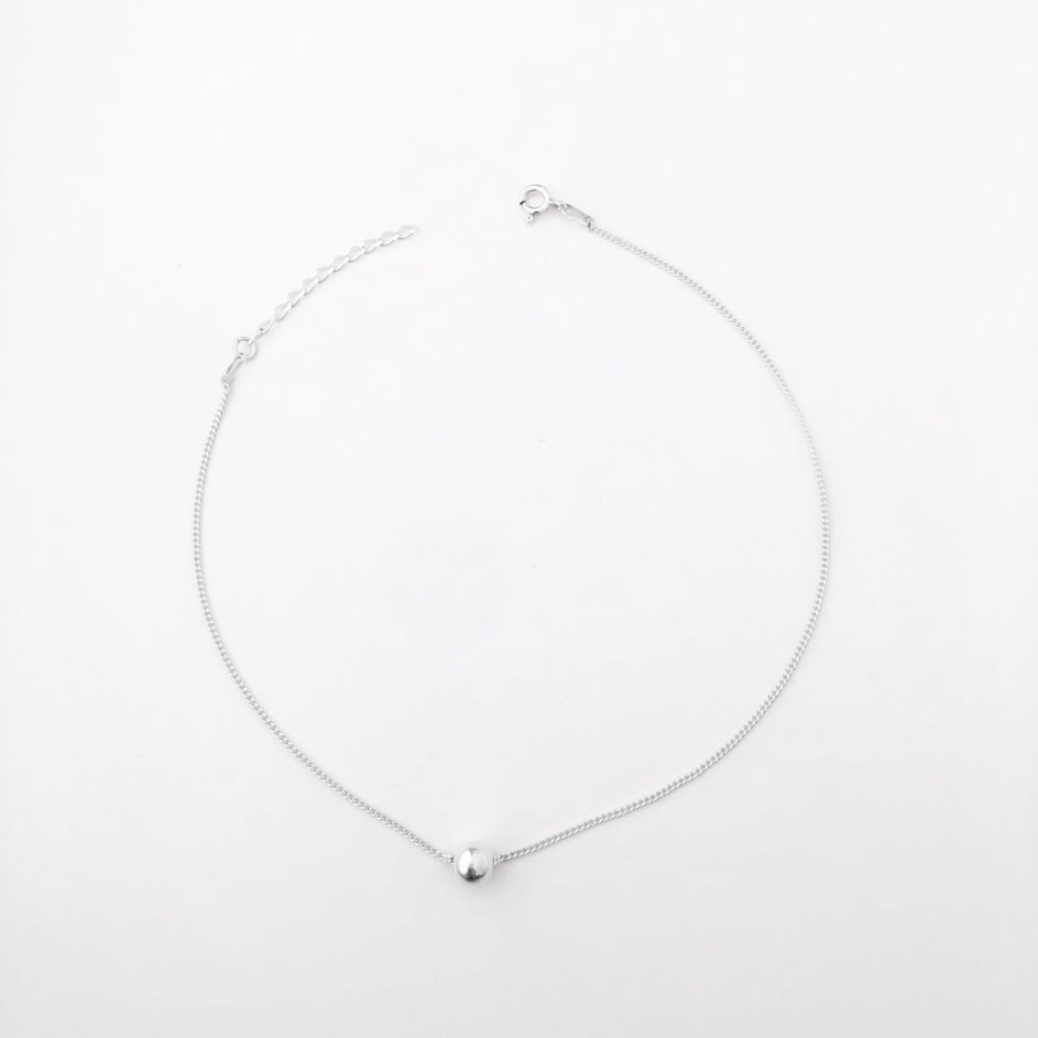 Tornozeleira com Pingente de Bolinha - 25cm