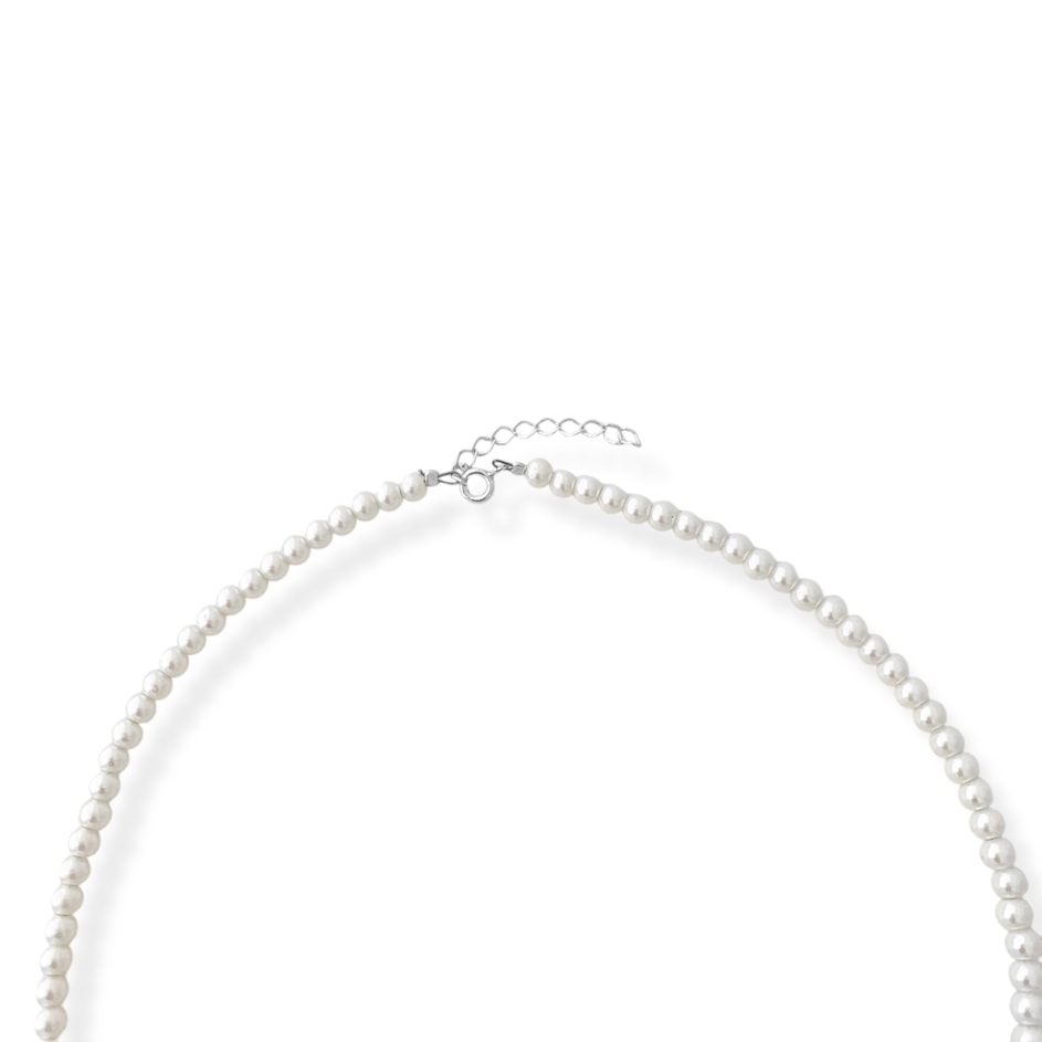 Gargantilha de Pérola Murano com Olho de Tigre - 38cm