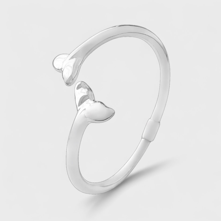 Bracelete liso com cauda de sereia