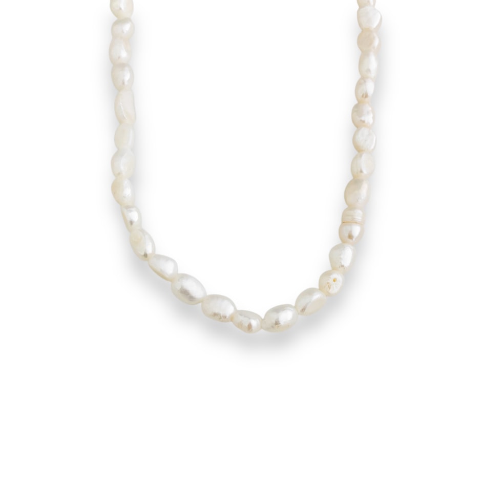 Gargantilha em Pérola Amassada - 35cm