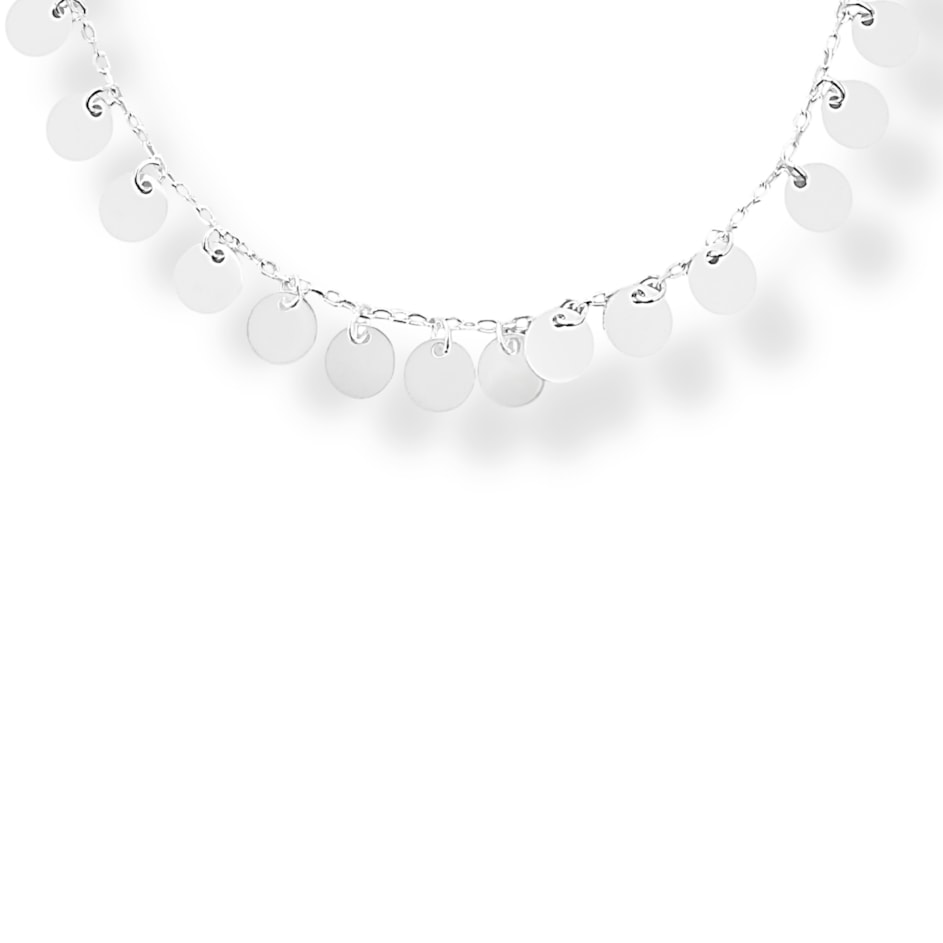 Pulseira com Pingentes de Medalha Pequena - 16cm