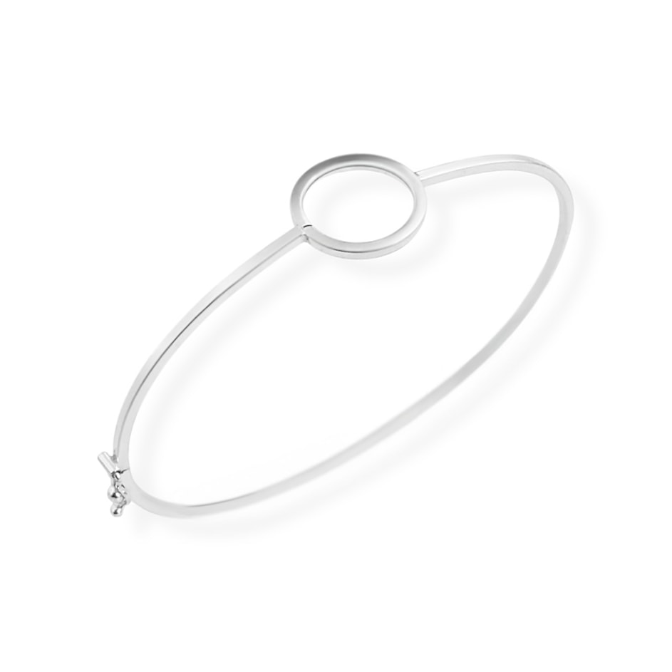 Bracelete com Círculo Vazado no Meio