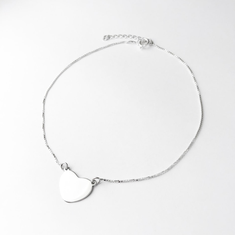 Tornozeleira de Coração Liso