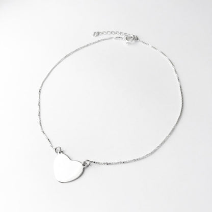 Tornozeleira de Coração Liso