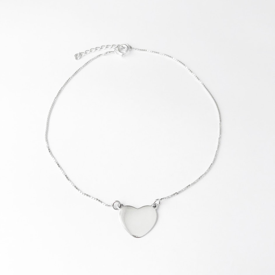 Tornozeleira de Coração Liso