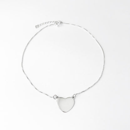 Tornozeleira de Coração Liso