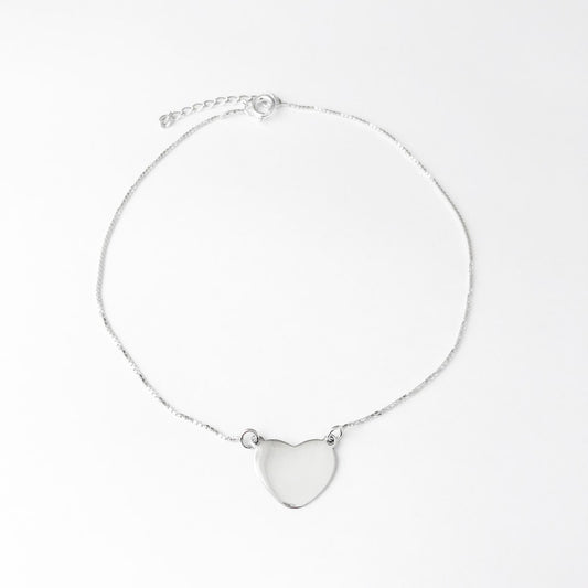 Tornozeleira de Coração Liso