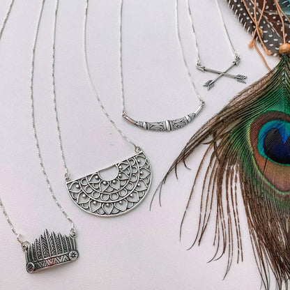 Gargantilha Cocar Índio - 40cm