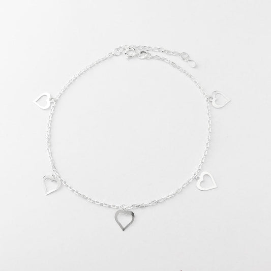 Tornozeleira de Corações