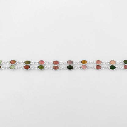 Tornozeleira com Turmalina Melancia