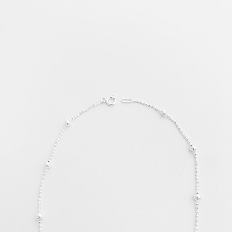 Tornozeleira de Bolinha Diamantada com Bolinhas - 23,5cm