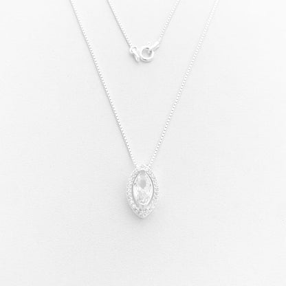 Gargantilha Zircônia Navete - 45cm