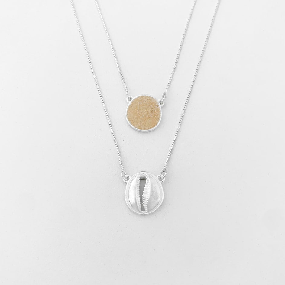 Escapulário de Búzios com Areia – 70cm