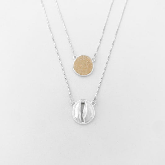 Escapulário de Búzios com Areia – 70cm