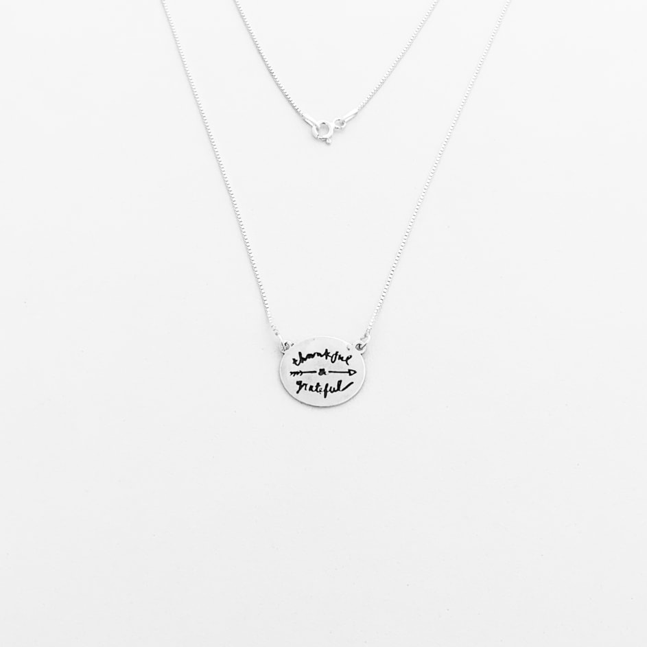 Gargantilha Thankful "grateful" - 50cm