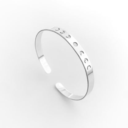 Bracelete com Fases da Lua Vazado