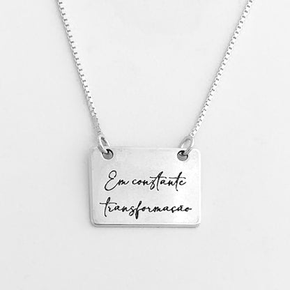 Escapulário “Em Constante Transformação.” Com Borboleta - 70cm