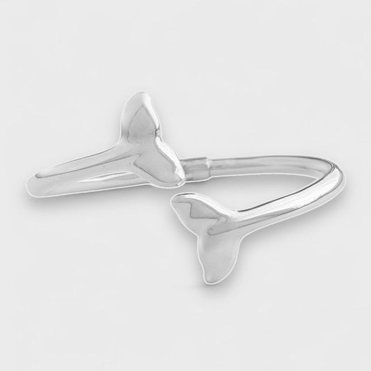 Bracelete liso com cauda de sereia