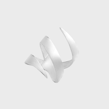 Anel Ajustável com Três Aros em Espiral