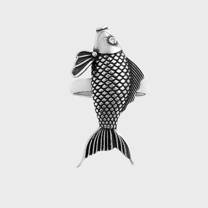 Anel de Peixe Trabalhado