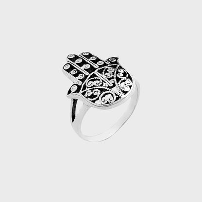 Anel Mão de Fátima Trabalhado