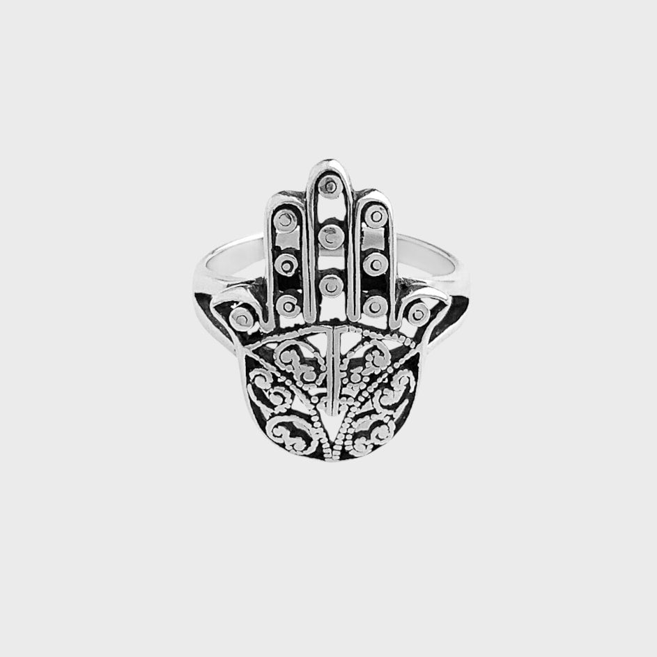 Anel Mão de Fátima Trabalhado