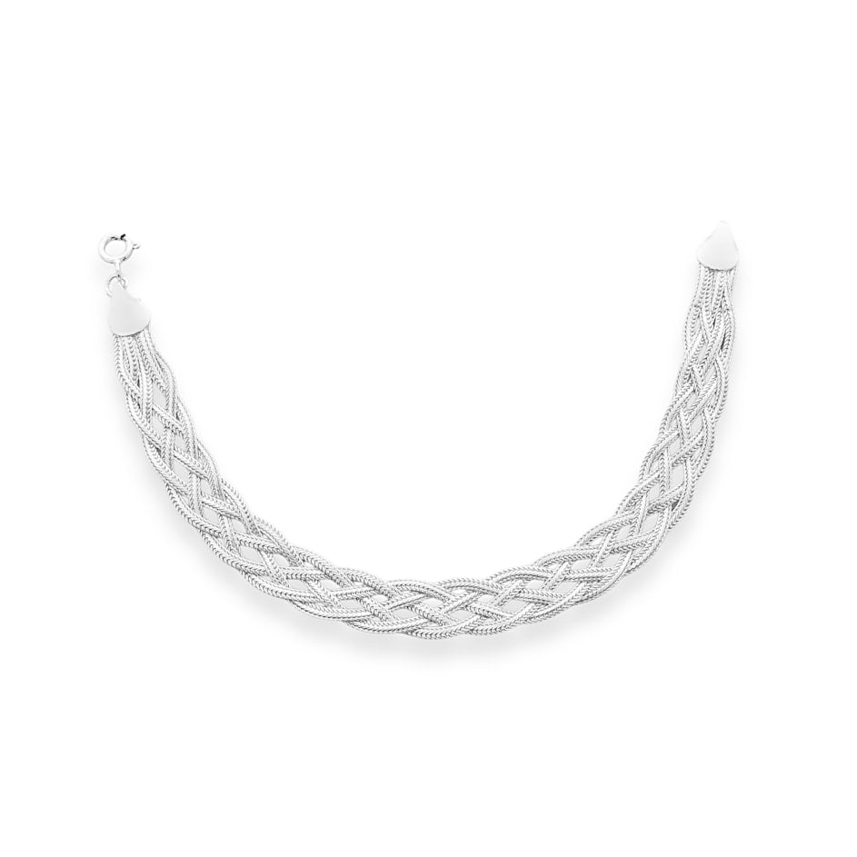 Pulseira Trançada 5 Fios - 18,5cm