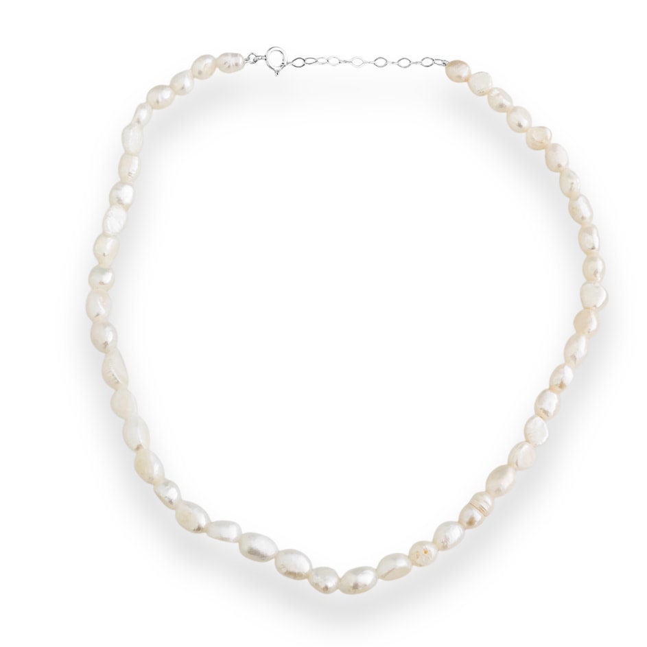 Gargantilha em Pérola Amassada - 35cm