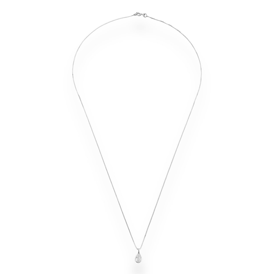 Gargantilha com Zircônia de Gota - 45cm