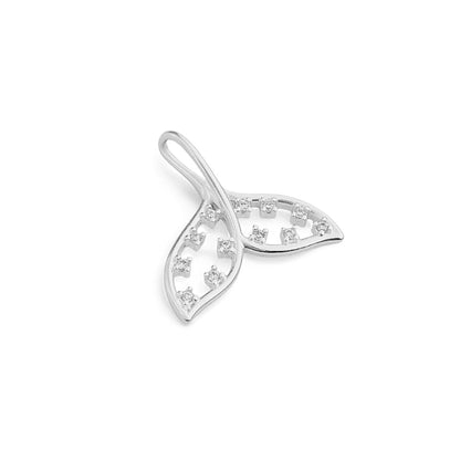 Pingente de Cauda de Sereia com Zircônias