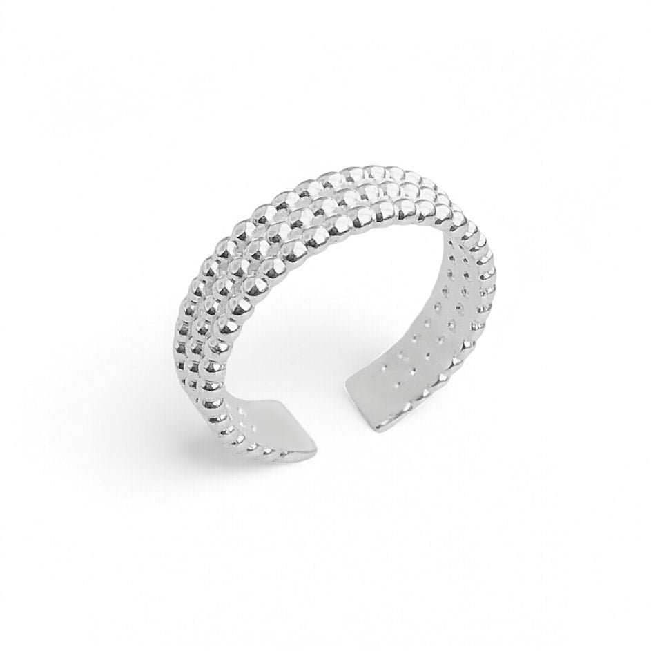 Anel Ajustável com Bolinhas