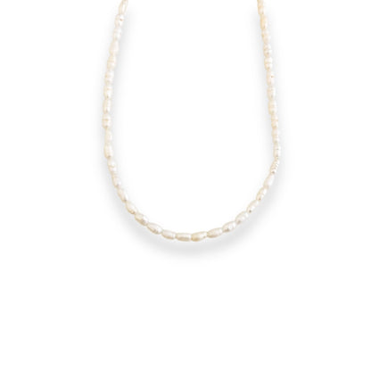 Gargantilha de Pérola Arroz - 38cm