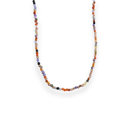 Gargantilha com Zircônias Coloridas - 38cm