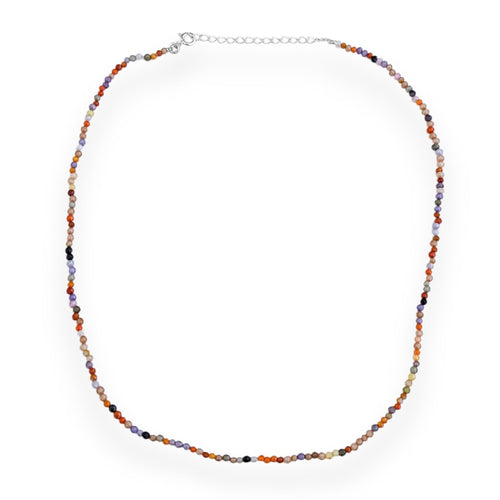 Gargantilha com Zircônias Coloridas - 38cm