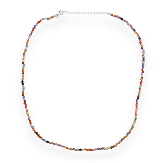 Gargantilha com Zircônias Coloridas - 38cm