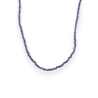 Gargantilha com Zircônia Roxa - 38cm