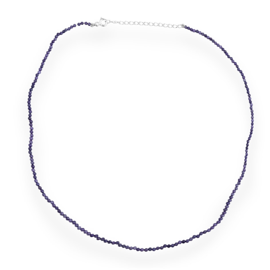 Gargantilha com Zircônia Roxa - 38cm