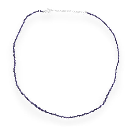 Gargantilha com Zircônia Roxa - 38cm