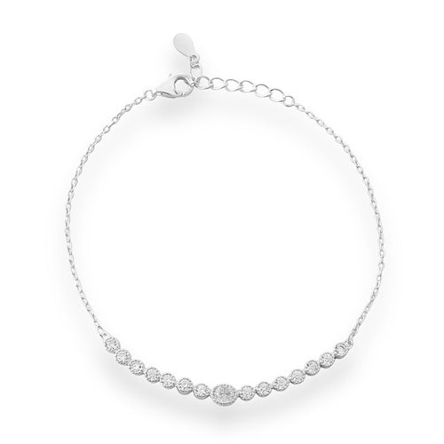 Pulseira com Zircônias - 18cm