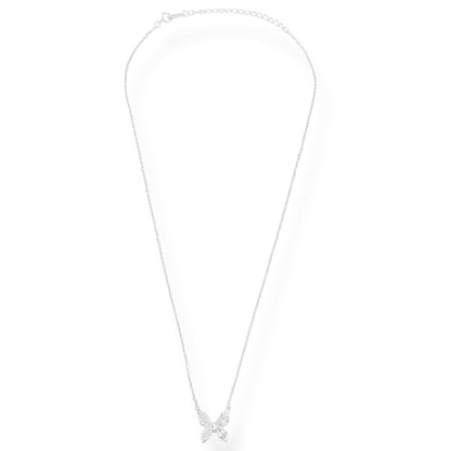 Gargantilha com Borboleta Cravejada de Zircônias - 40cm