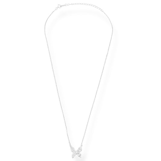 Gargantilha com Borboleta Cravejada de Zircônias - 40cm