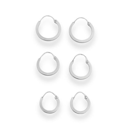 Trio de Brincos de Argolas