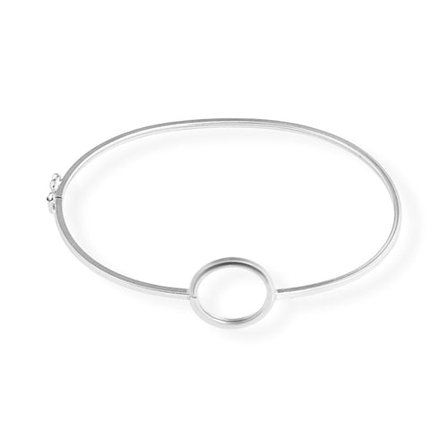 Bracelete com Círculo Vazado no Meio